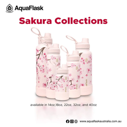 The Aquaflask Sakura Bottles were created with a deep appreciation for the beauty and symbolism of cherry blossoms.