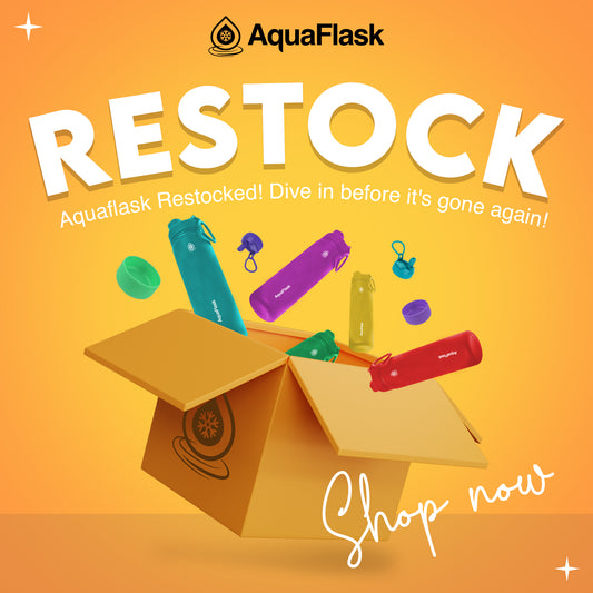 AquaFlask Bottles Restocked and Ready for Hydration Adventure!