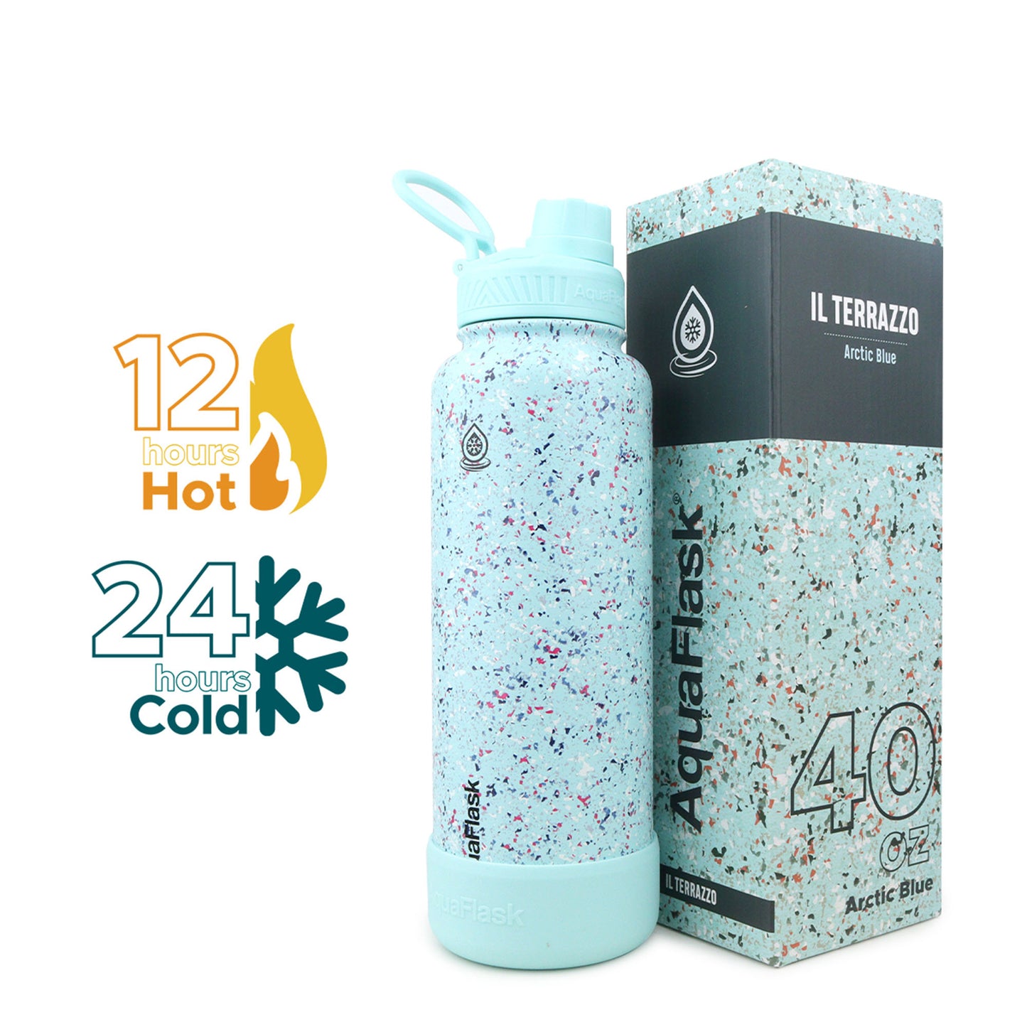 AquaFlask IL Terrazzo Vacuum Insulated Water Bottles 1180ml (40oz)