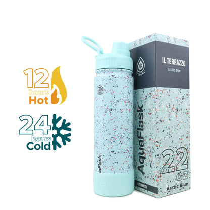 AquaFlask IL Terrazzo 真空保温水瓶 650 毫升（22 盎司）