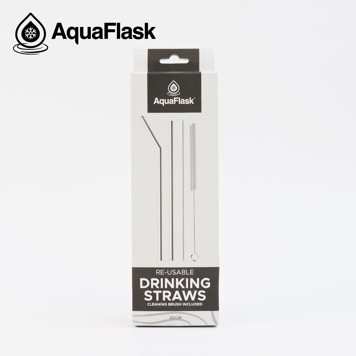 AquaFlask Steel Straw Set