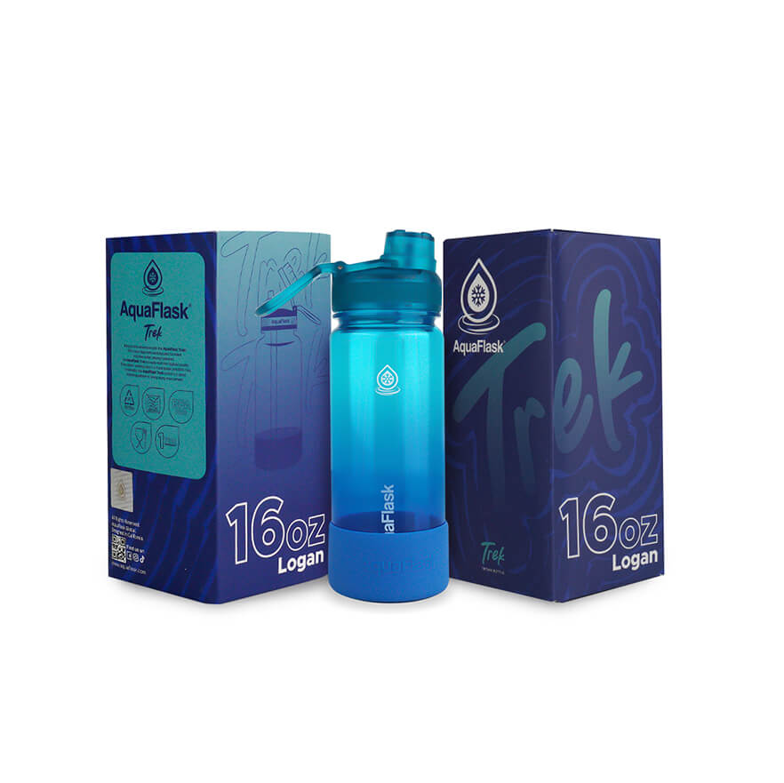 AquaFlask Trek 不含 BPA 的 Tritan 水瓶 470 毫升（16 盎司）