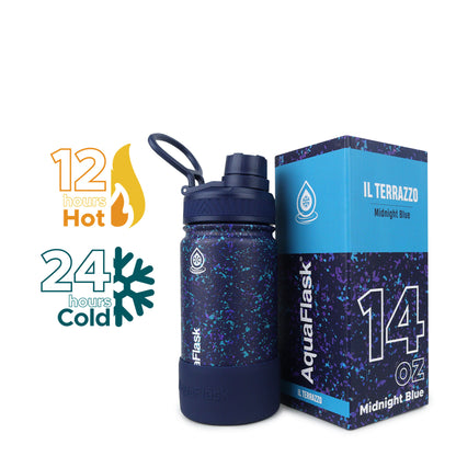 AquaFlask IL Terrazzo Vacuum Insulated Water Bottles 415ml (14oz)