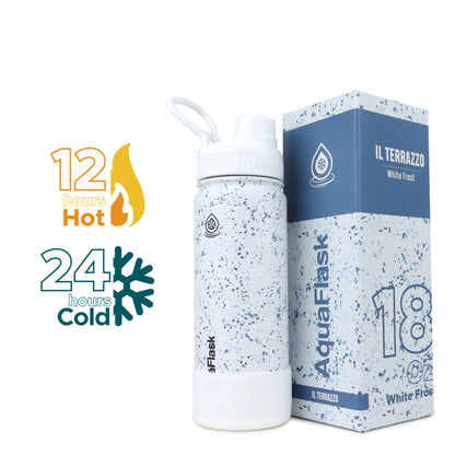 AquaFlask IL Terrazzo 真空保温水瓶 530 毫升（18 盎司）